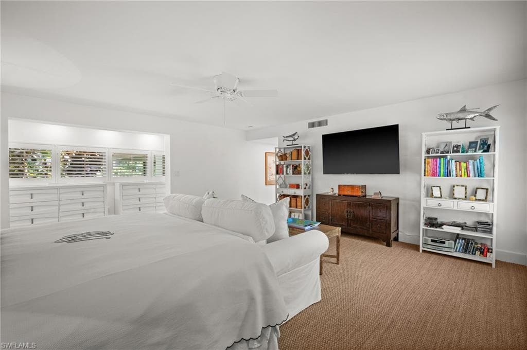 It's also a peaceful retreat large enough for a seating area to watch a golf match!