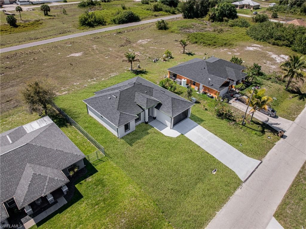 View from above of property