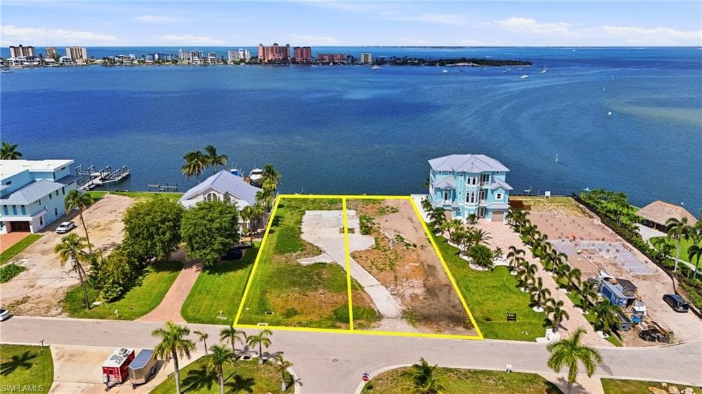 Waterfront land parcel featuring direct water access- Virtually Edited Image