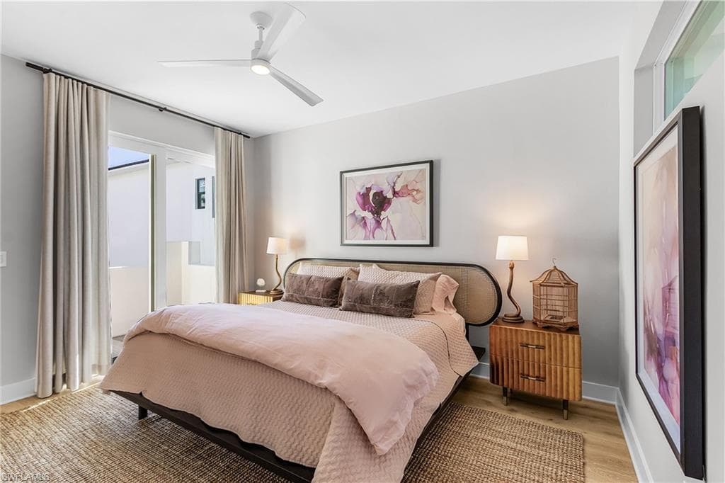 2nd floor bedroom with private balcony
