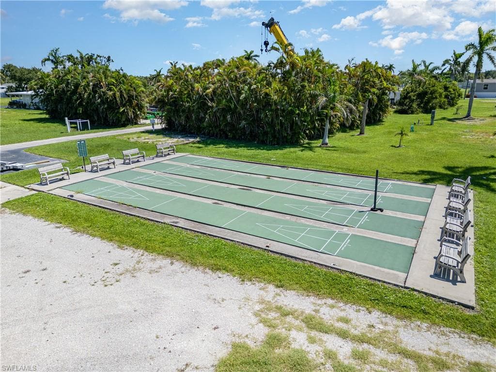 Shuffleboard court has been revived