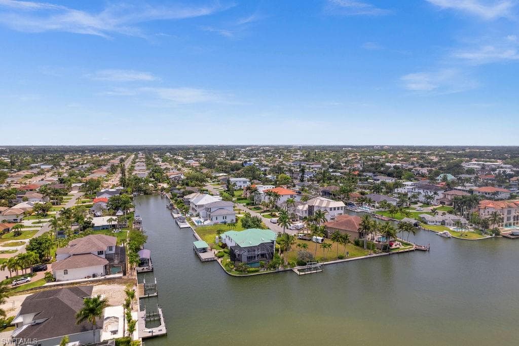 Aerial view of property