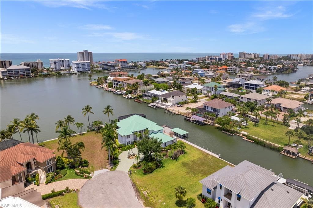 Aerial view of the home