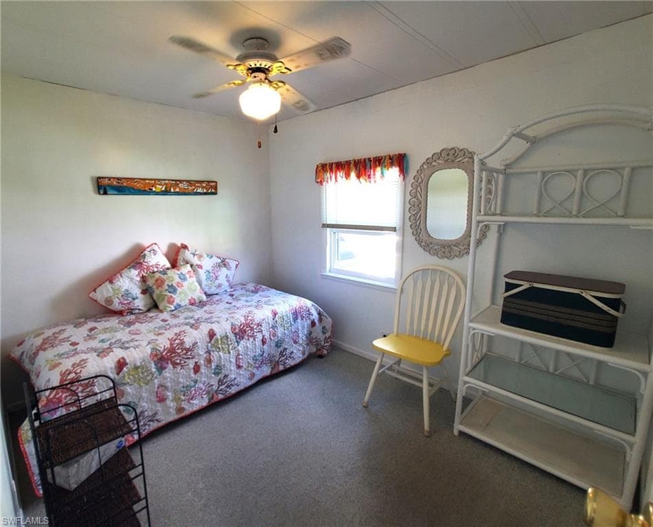 Guest bedroom with trundle bed.