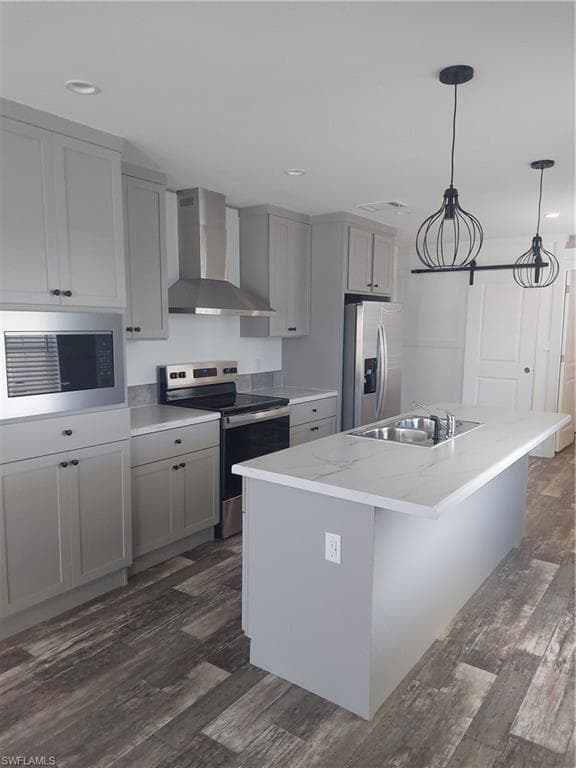 Stainless Steel Appliance Package in Kitchen