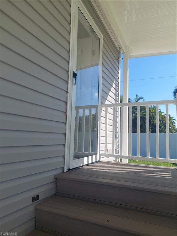 Side entry from carport