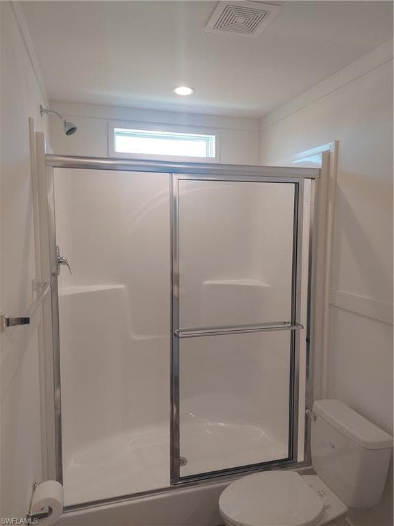 Transom window in each bathroom for natural light