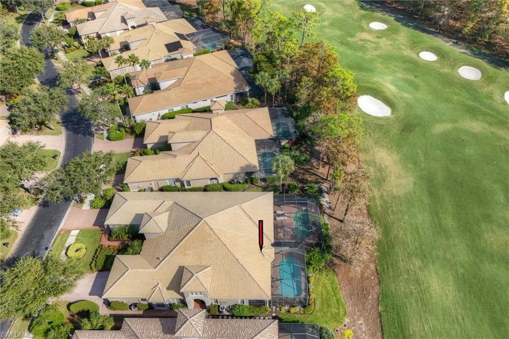 Aerial view of roof top