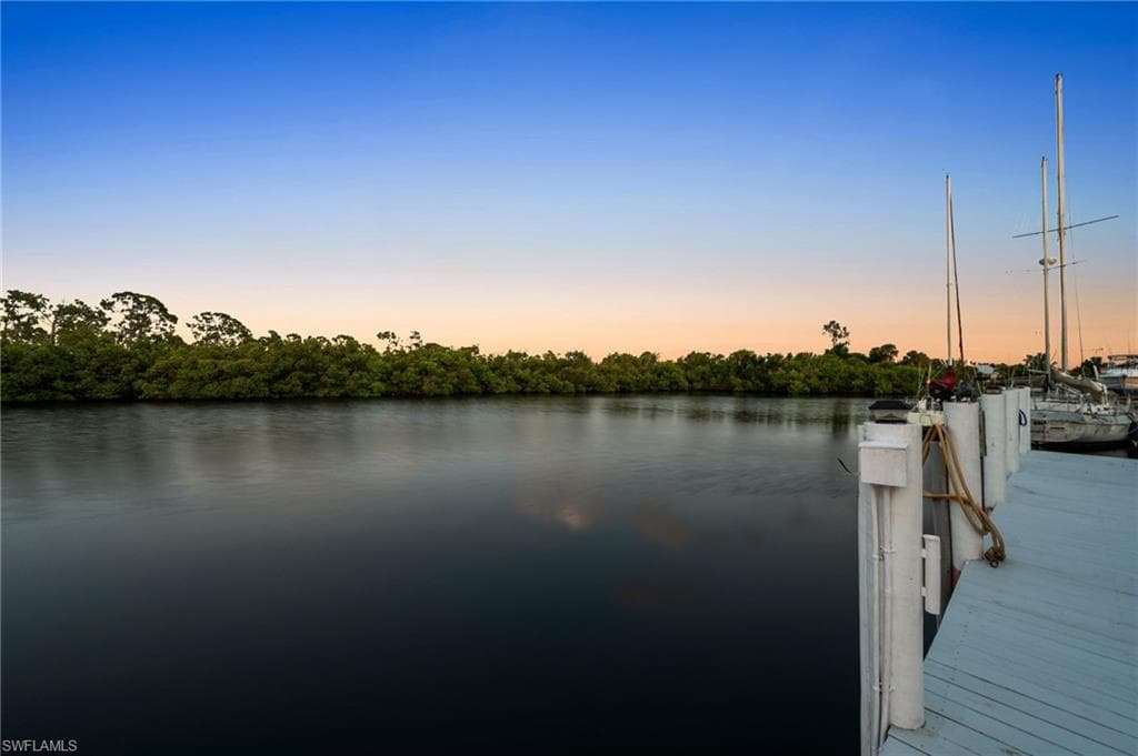 Canal view at dusk