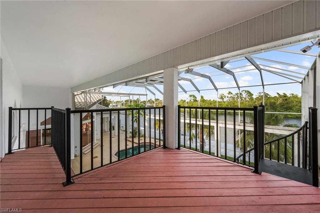 second floor balcony