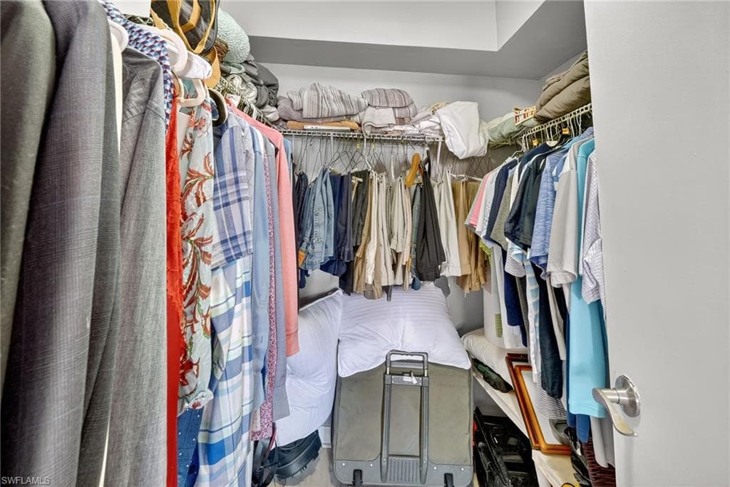 View of spacious closet