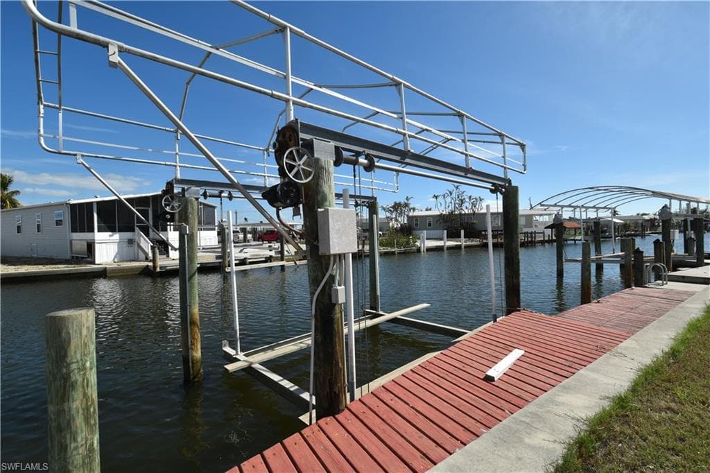 Dock going opposite of back bay down to Main street. Lot 16 is about halfway down the street on right side.