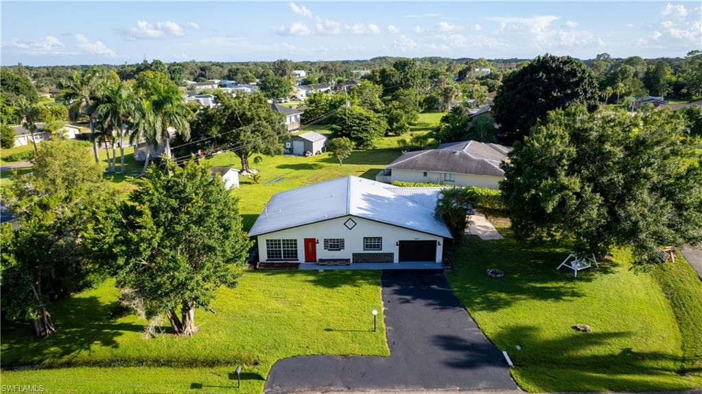 View from above of property