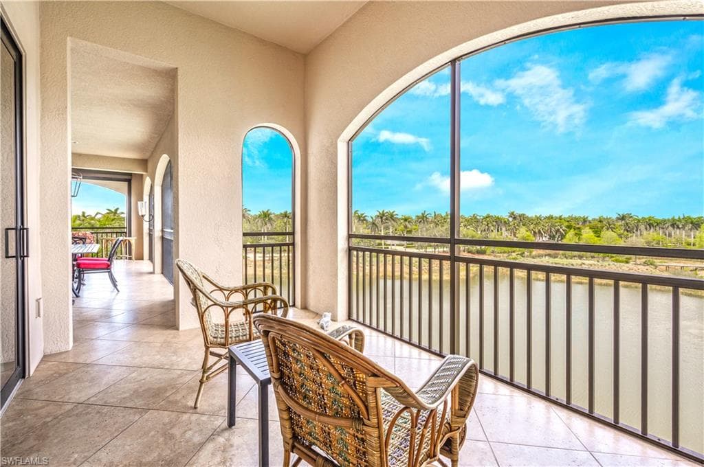Master balcony offers access to the entire wrap around balcony.