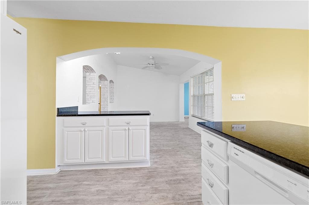Looking towards part of 'great / family' room and towards back other room that can easily be used as an office, sitting room library area or study?