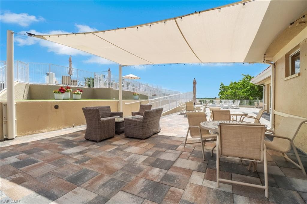 View of patio / terrace featuring outdoor dining area