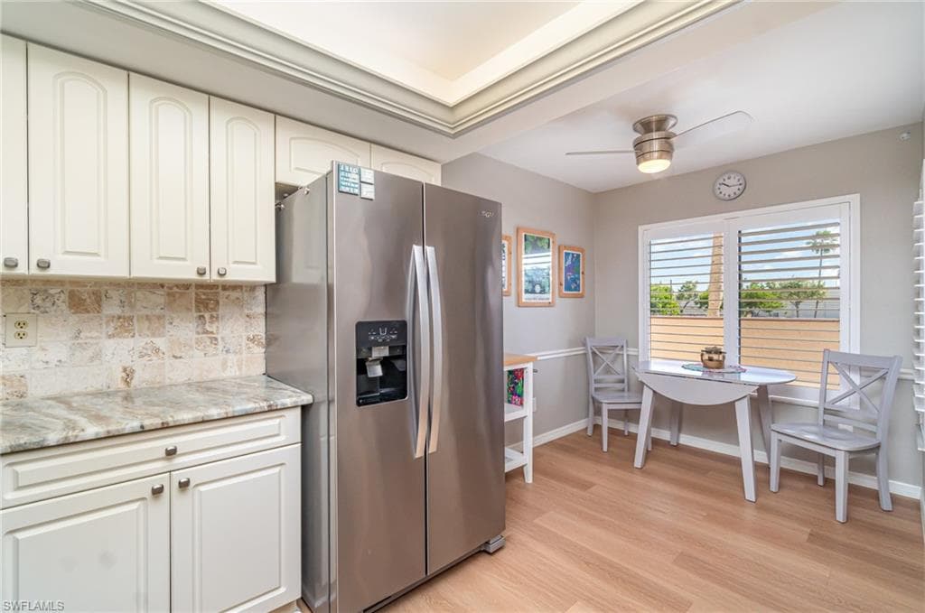 Kitchen with plenty of cabinet space and breakfast area