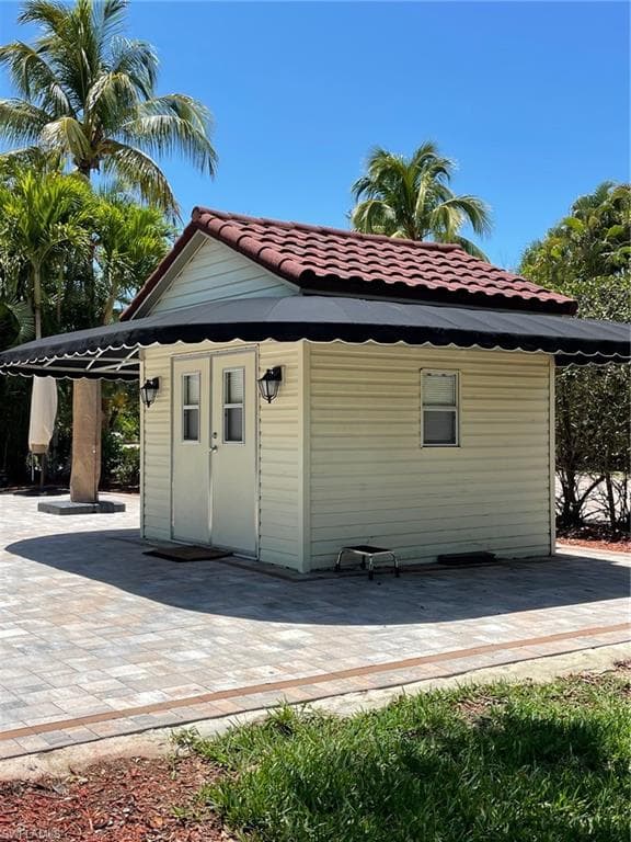 View of outbuilding