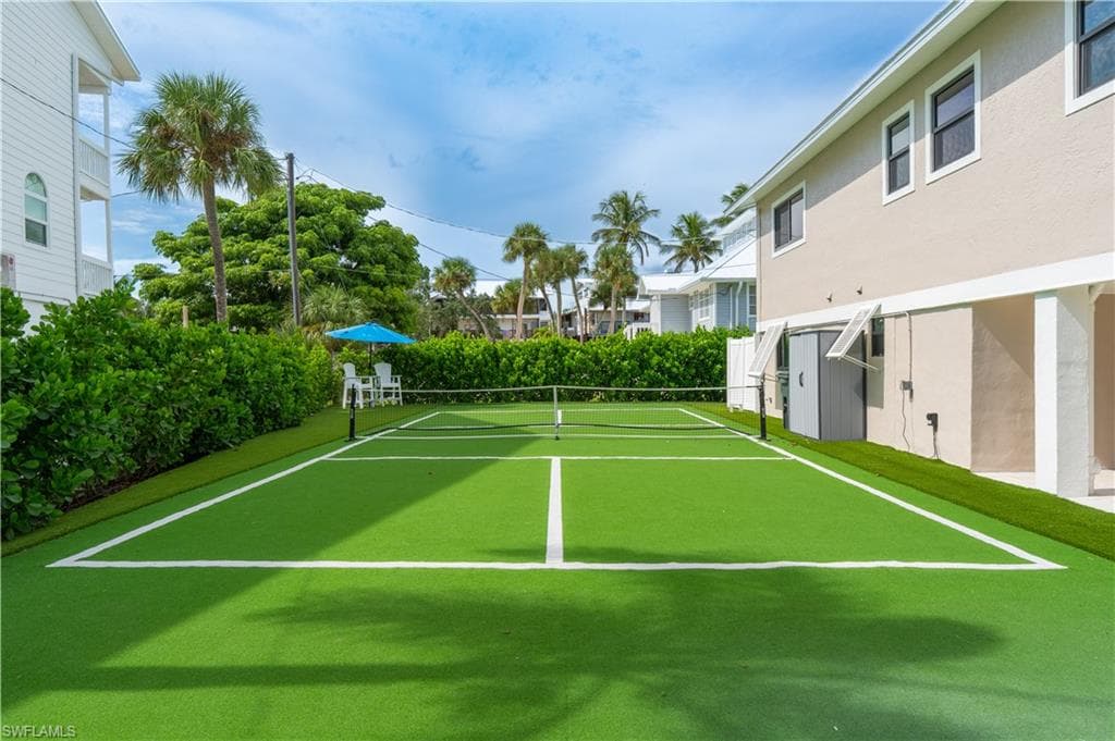 View of pickle ball court - Virtually Edited Image