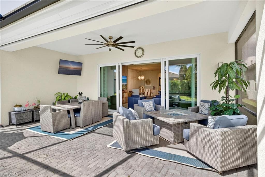 Enjoy the football games while lounging on your rear lanai! Center opening doors from great room...