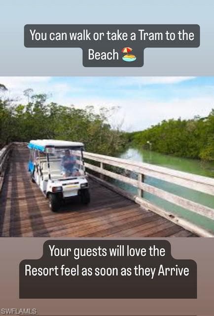 you can take the tram or walk to the beach, fun way to start the day
