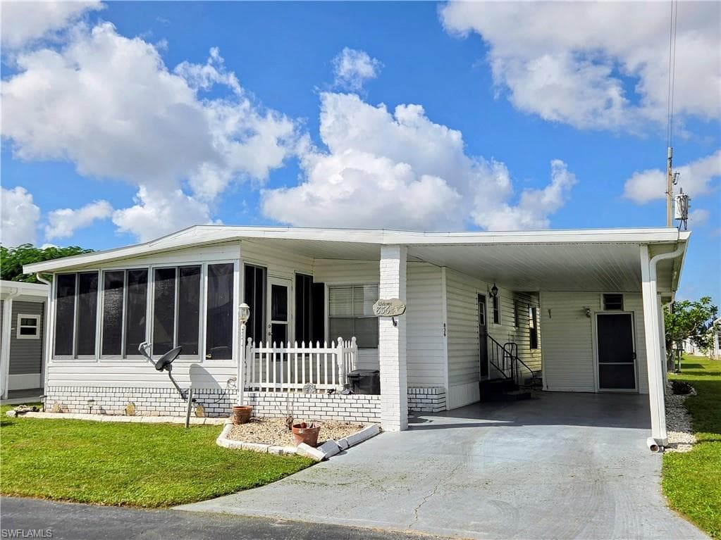 When you purchase a home in Lazy Days, you own the unit AND the land.