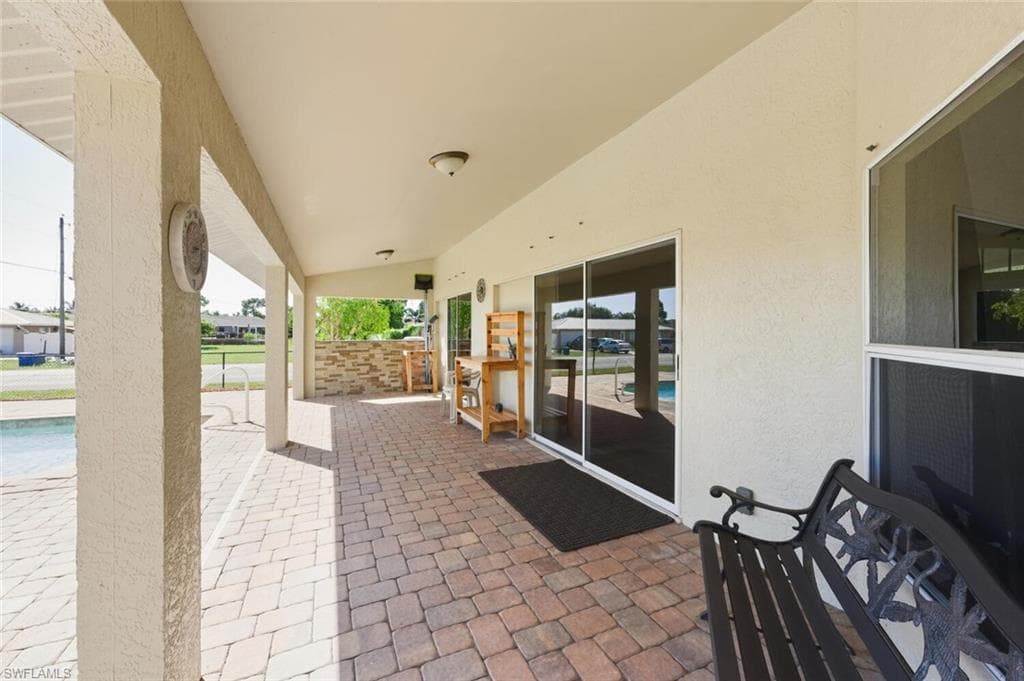 View of patio