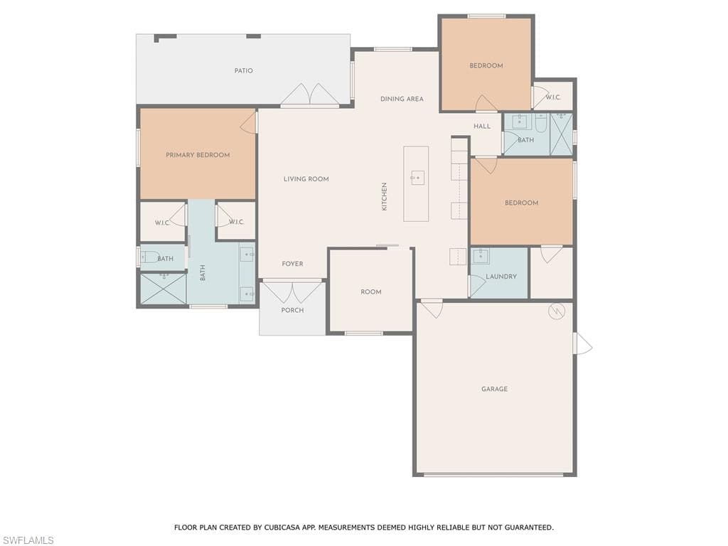 Unfurnished living room with a barn door, a tray ceiling, light wood-style flooring, a ceiling fan, and recessed lighting