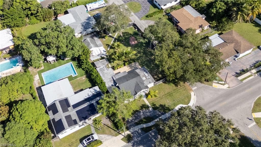 Aerial overview of property's location