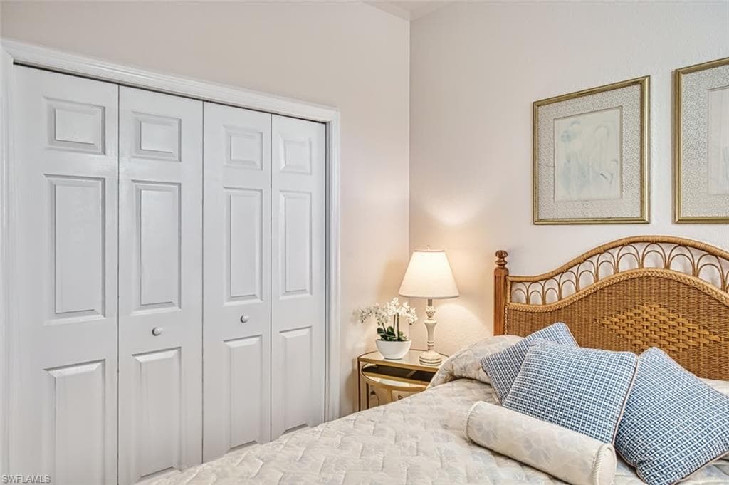 Bedroom featuring a closet