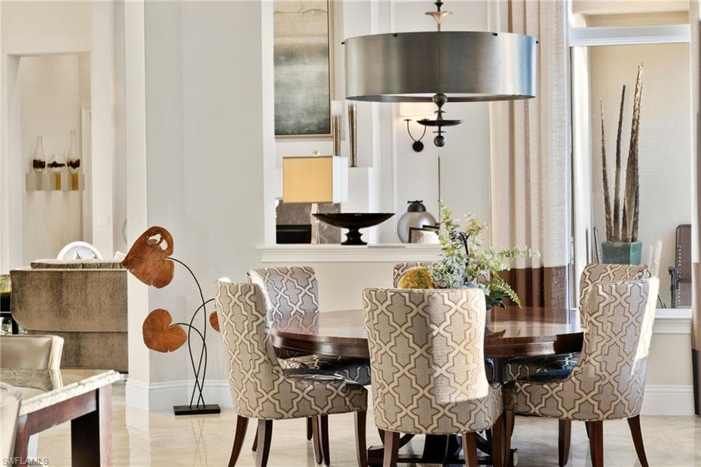 Dining area featuring baseboards