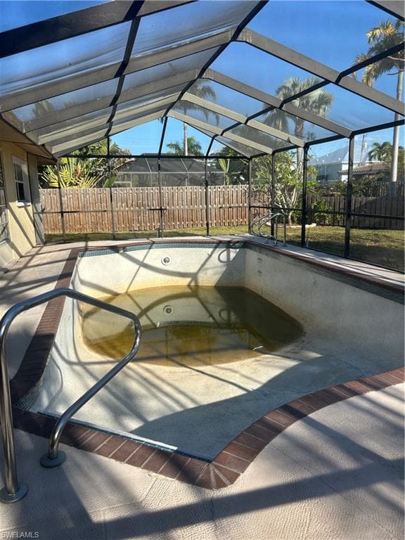 Current view of pool - needs pool pump