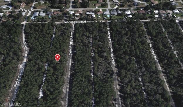 Aerial view of property's location