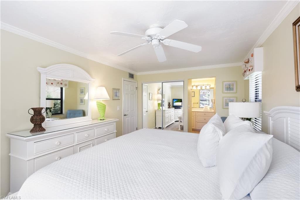 MBedroom is 11' x 15.8, plenty of space for a sitting area, large closet space