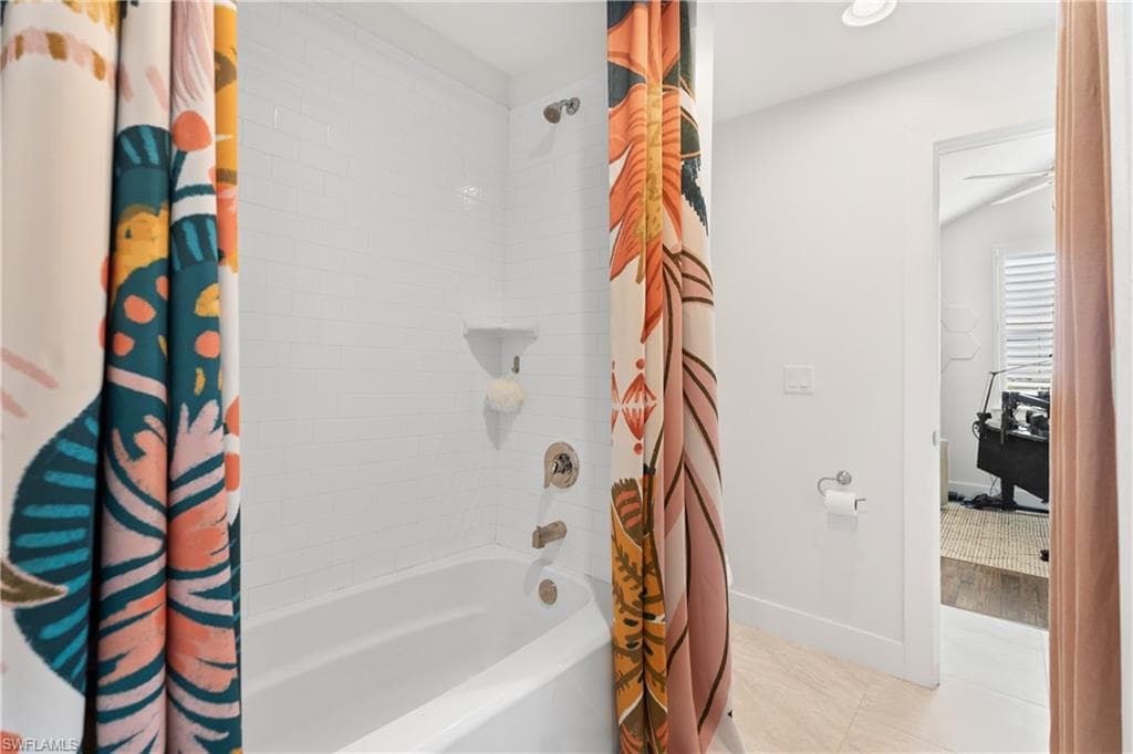 Jack and Jill share tub shower