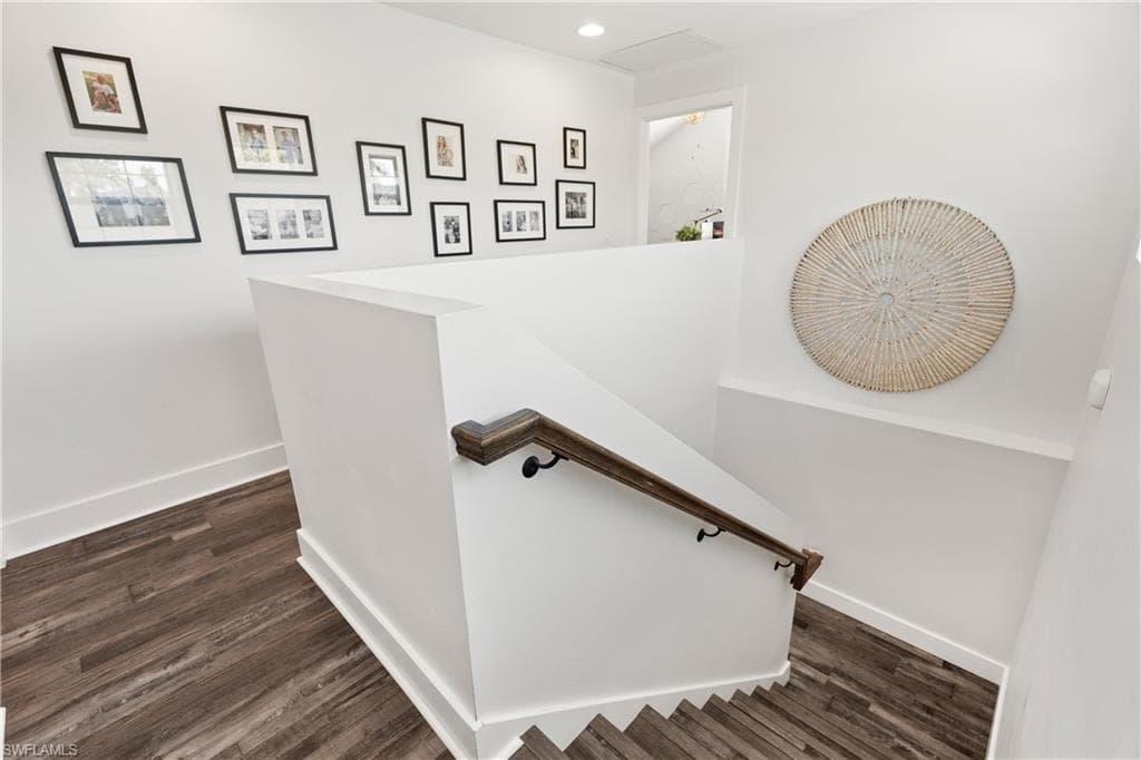 A staircase well designed also adding to the southern decor
