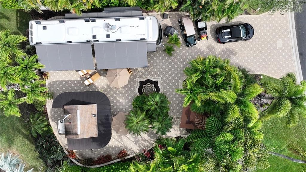 View from above of property
