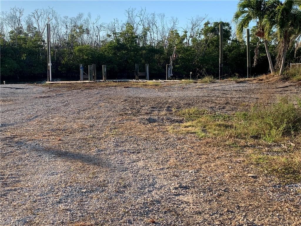 View of lot from road.
