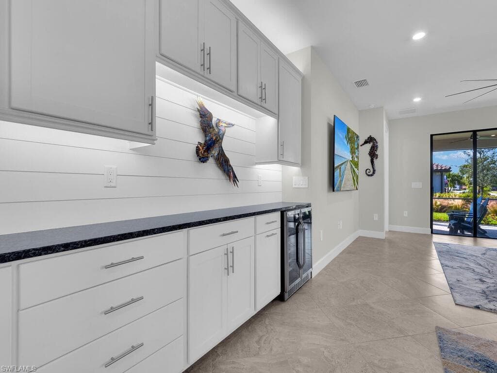 Custom Bar/Beverage cabinets with Beverage Cooler