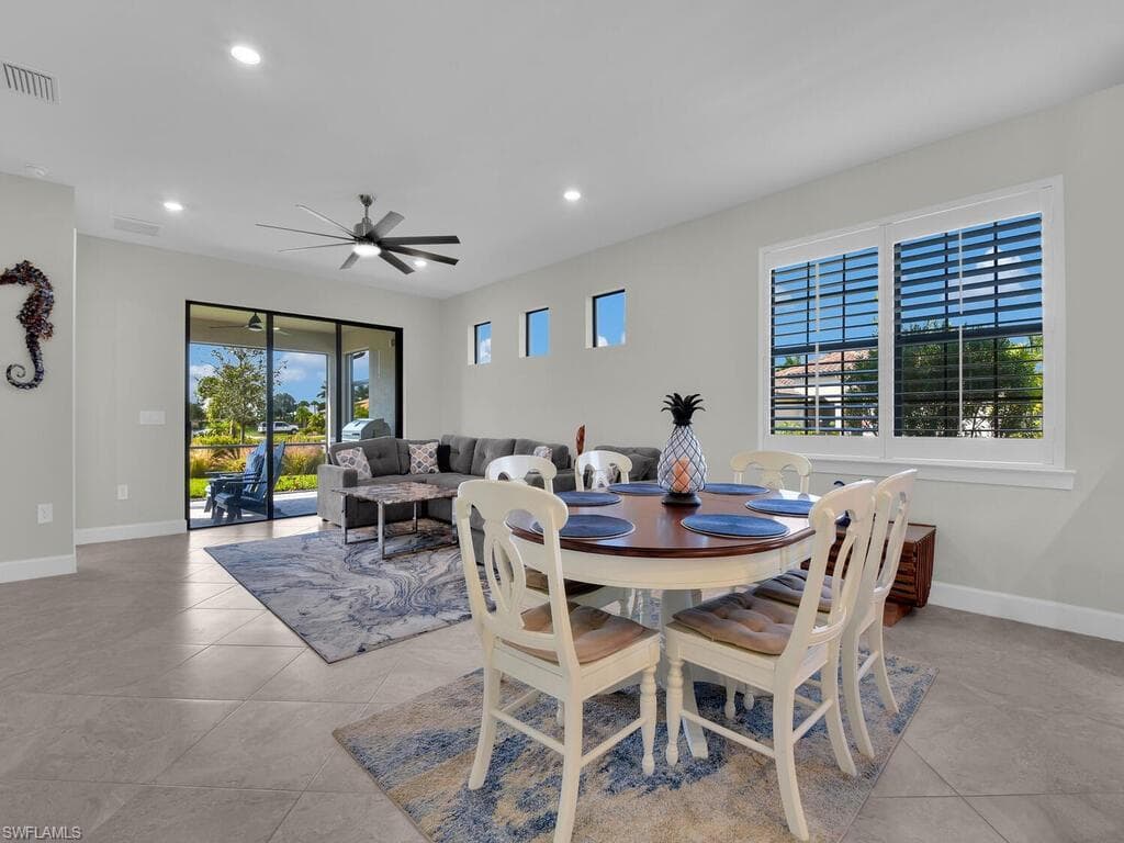 Open concept Family Room and Living Room