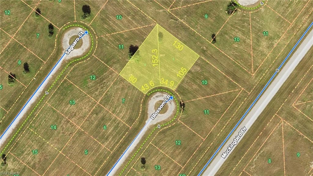 Aerial overview of property's location