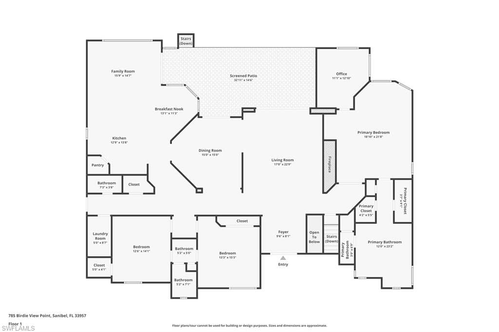 View of floor plan / room layout