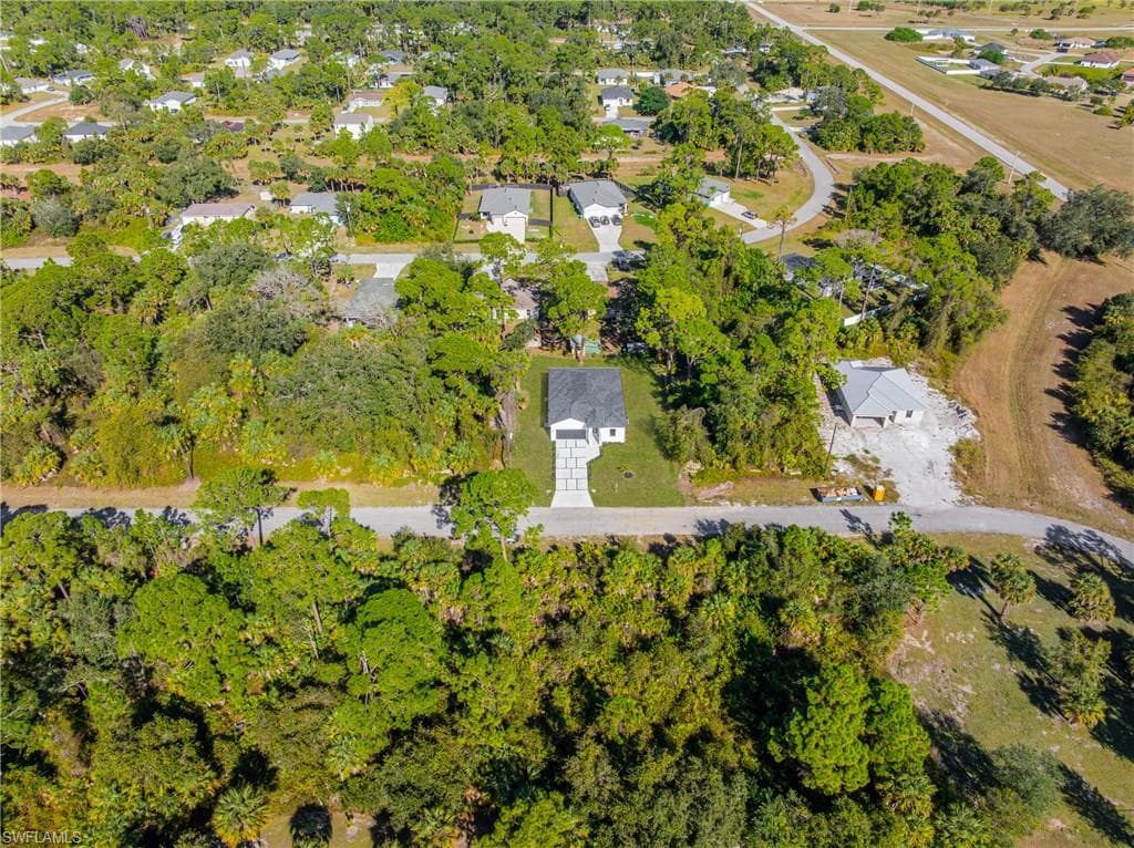 Aerial view of property's location