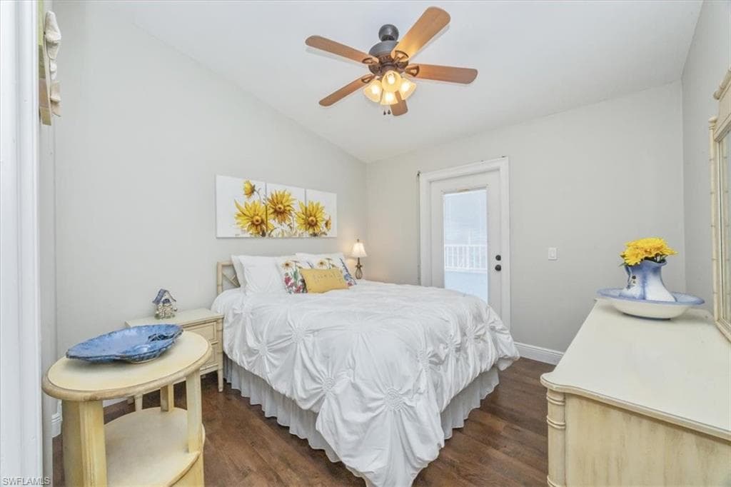 2nd bedroom upstairs has a door onto the deck