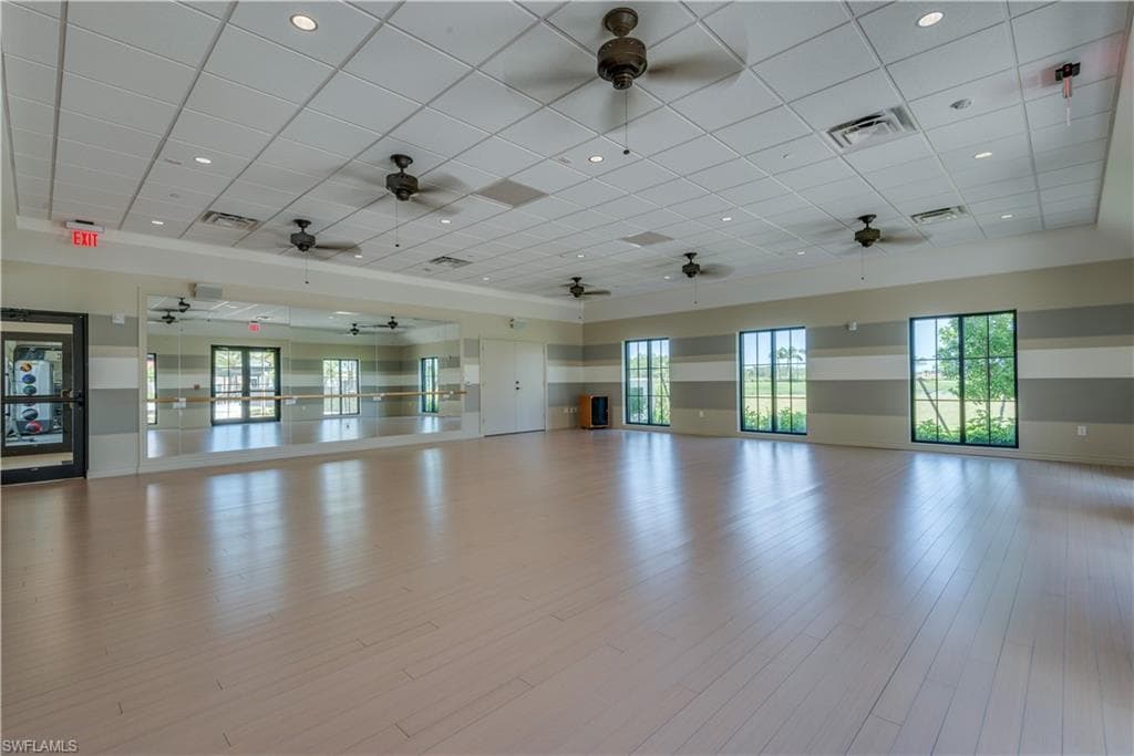 Group exercise studio