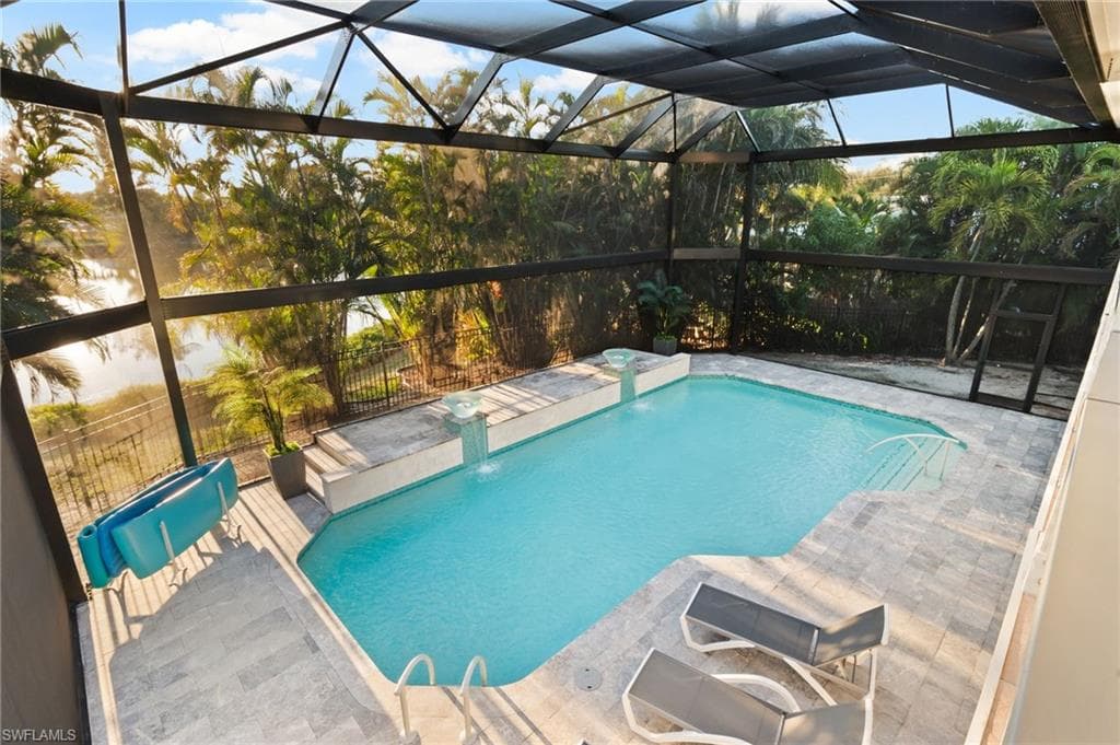 2 story re- inforced panoramic screened pool enclosure for no worries!!