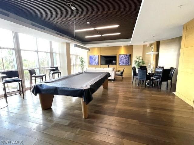 billiards and game room