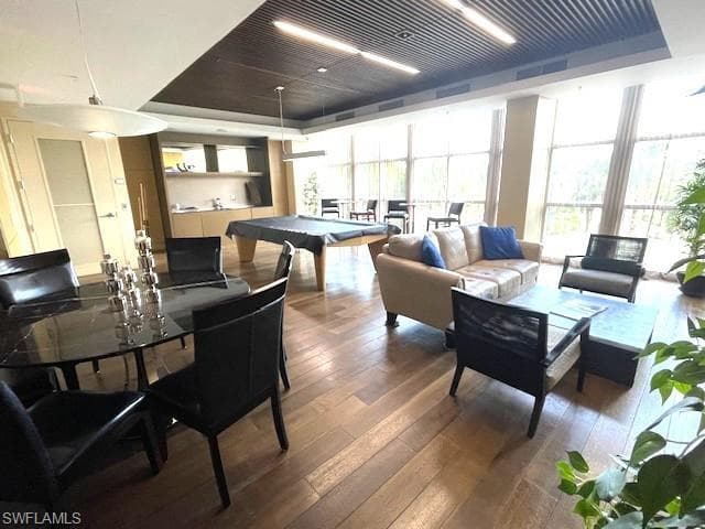 billiards and game room