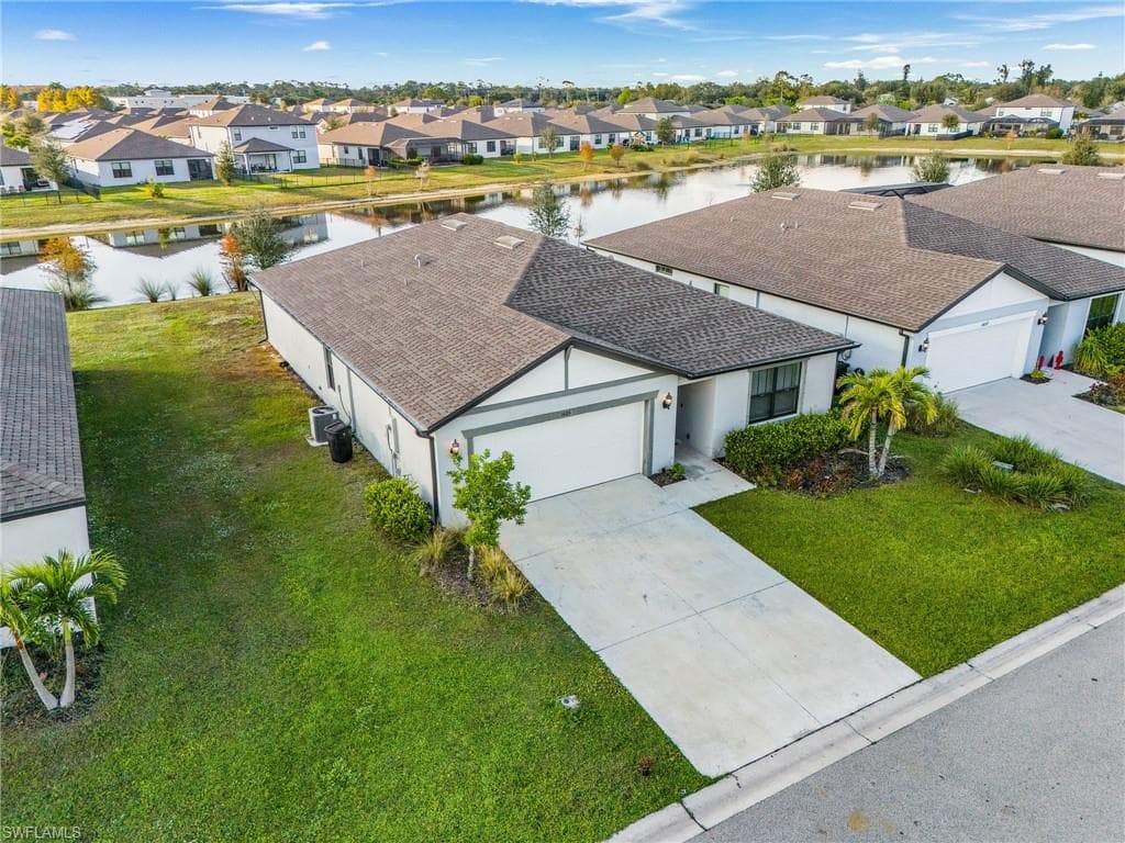 Aerial view of the property