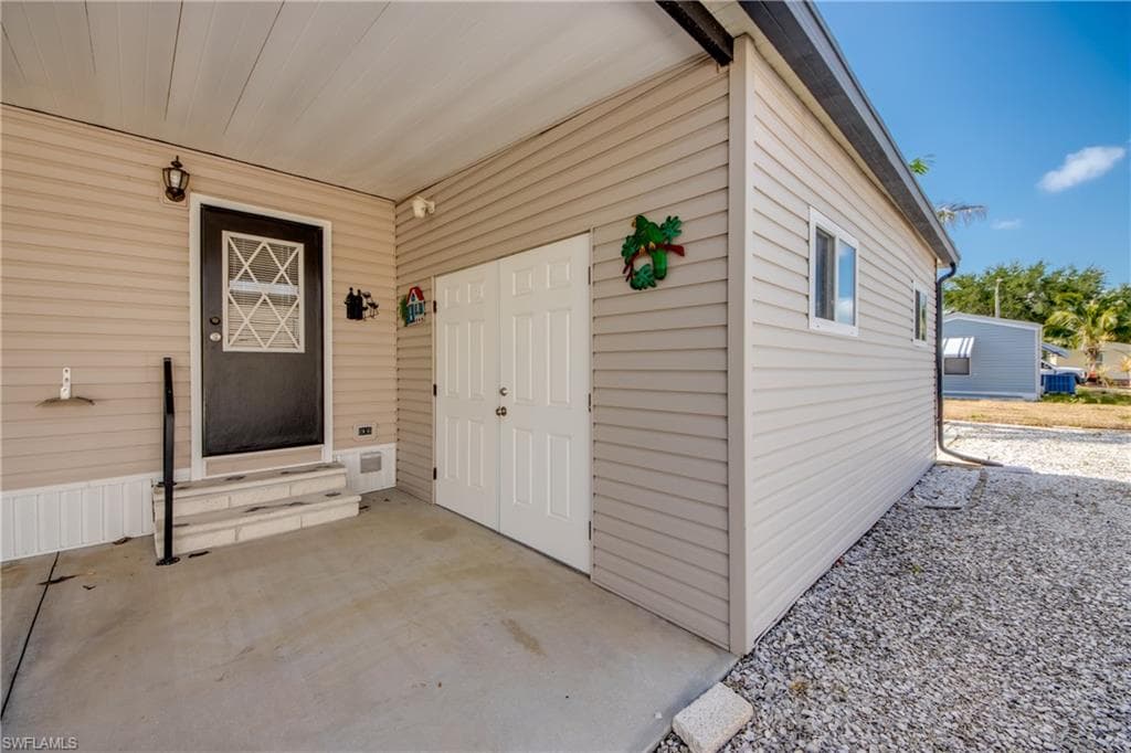 Doorway to property